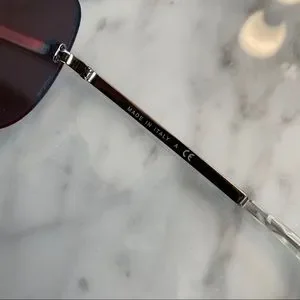 CHANEL | Accessories | Chanel Red Orange Mirror Pilot  display picture 1